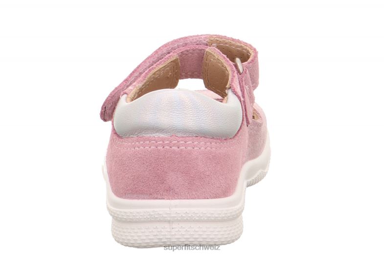 Babys Sandalen 44B2D183 Superfit Polly – Sandale mit Klettverschluss rosa/silber