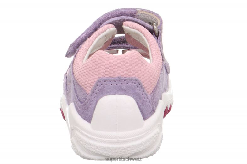 Babys Sandalen 44B2D184 Superfit flow - Sandale mit Klettverschluss Purpur Rosa