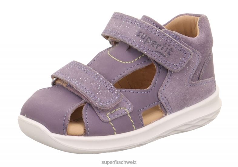 Babys Sandalen 44B2D185 Superfit Hummel - Sandale mit Klettverschluss lila