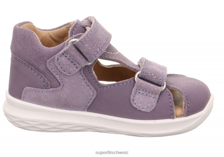 Babys Sandalen 44B2D185 Superfit Hummel - Sandale mit Klettverschluss lila