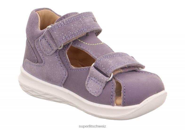 Babys Sandalen 44B2D185 Superfit Hummel - Sandale mit Klettverschluss lila