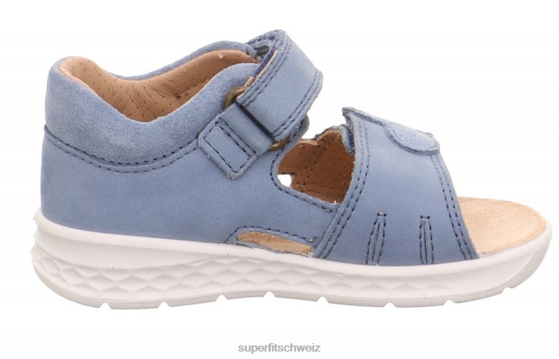 Babys Sandalen 44B2D187 Superfit lagoon - Sandale mit Klettverschluss Blau