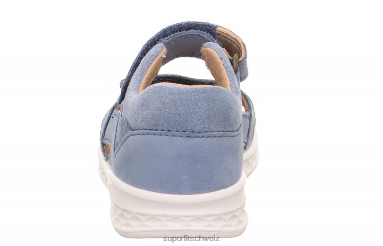 Babys Sandalen 44B2D187 Superfit lagoon - Sandale mit Klettverschluss Blau