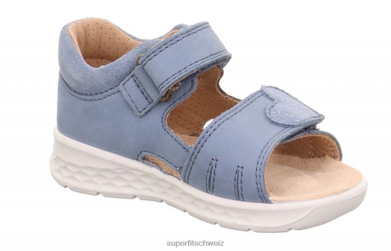 Babys Sandalen 44B2D187 Superfit lagoon - Sandale mit Klettverschluss Blau
