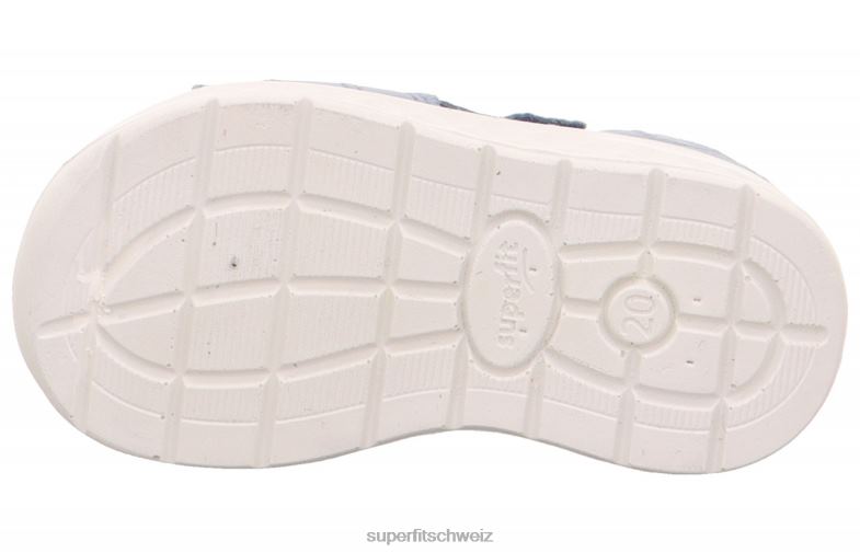 Babys Sandalen 44B2D187 Superfit lagoon - Sandale mit Klettverschluss Blau