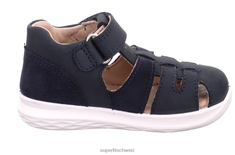 Babys Sandalen 44B2D190 Superfit Hummel - Sandale mit Klettverschluss Blau
