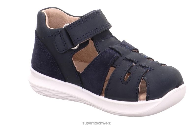 Babys Sandalen 44B2D190 Superfit Hummel - Sandale mit Klettverschluss Blau