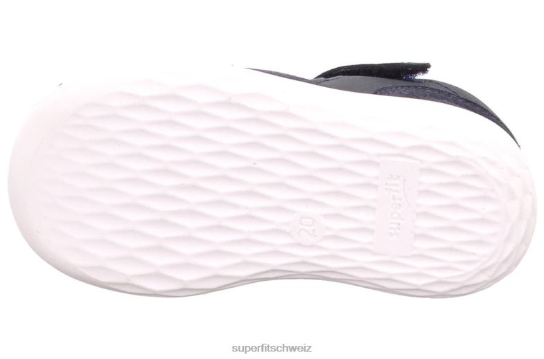 Babys Sandalen 44B2D190 Superfit Hummel - Sandale mit Klettverschluss Blau
