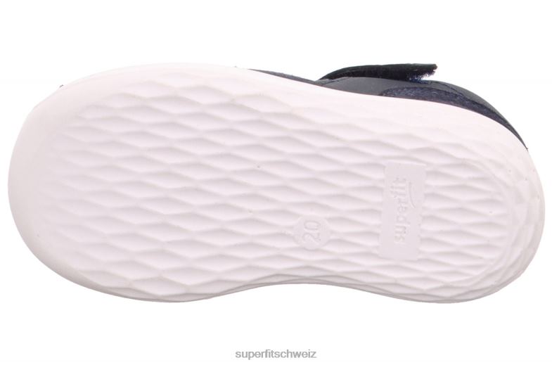 Babys Sandalen 44B2D190 Superfit Hummel - Sandale mit Klettverschluss Blau