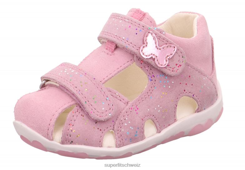 Babys Sandalen 44B2D191 Superfit fanni - Sandale mit Klettverschluss Rosa