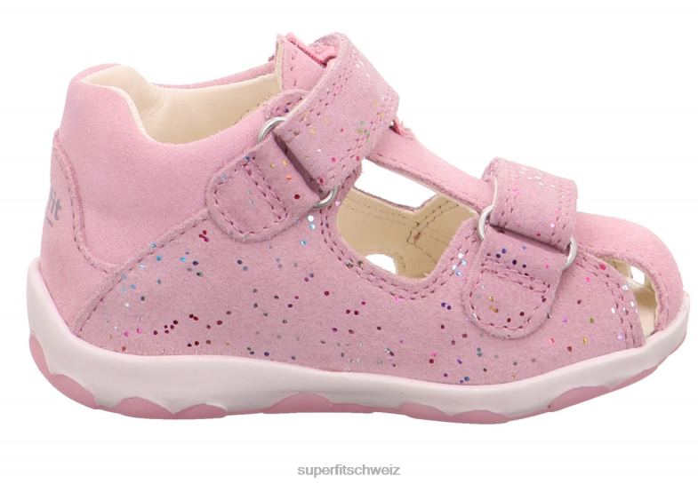 Babys Sandalen 44B2D191 Superfit fanni - Sandale mit Klettverschluss Rosa