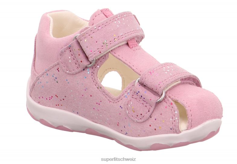 Babys Sandalen 44B2D191 Superfit fanni - Sandale mit Klettverschluss Rosa