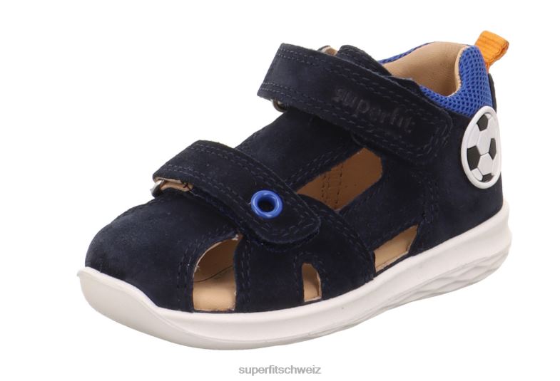 Babys Sandalen 44B2D192 Superfit Hummel - Sandale mit Klettverschluss Blau