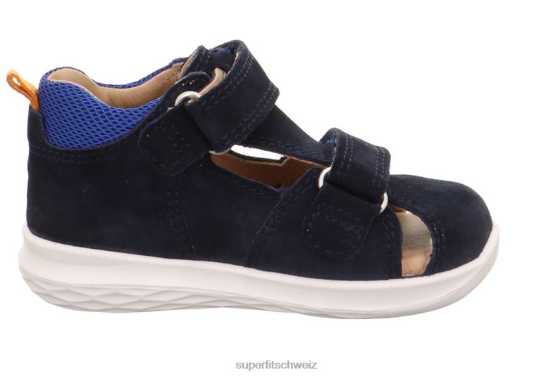 Babys Sandalen 44B2D192 Superfit Hummel - Sandale mit Klettverschluss Blau