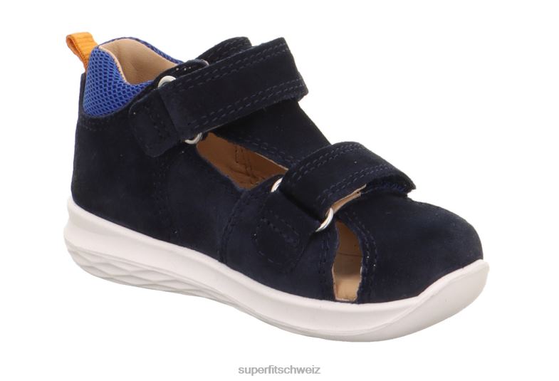 Babys Sandalen 44B2D192 Superfit Hummel - Sandale mit Klettverschluss Blau