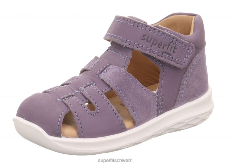 Babys Sandalen 44B2D194 Superfit Hummel - Sandale mit Klettverschluss lila
