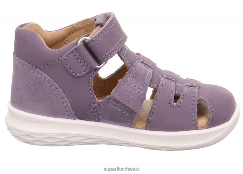 Babys Sandalen 44B2D194 Superfit Hummel - Sandale mit Klettverschluss lila