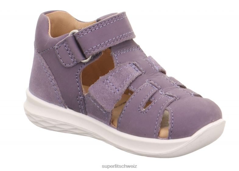 Babys Sandalen 44B2D194 Superfit Hummel - Sandale mit Klettverschluss lila