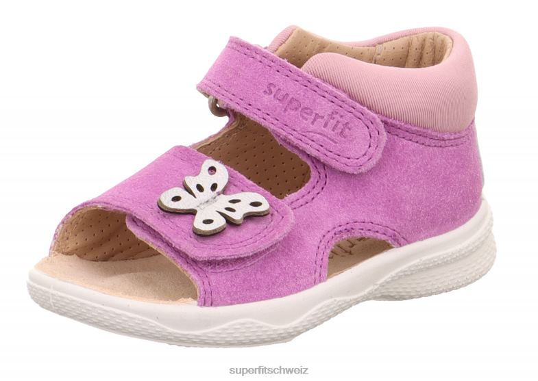 Babys Sandalen 44B2D196 Superfit Polly – Sandale mit Klettverschluss lila