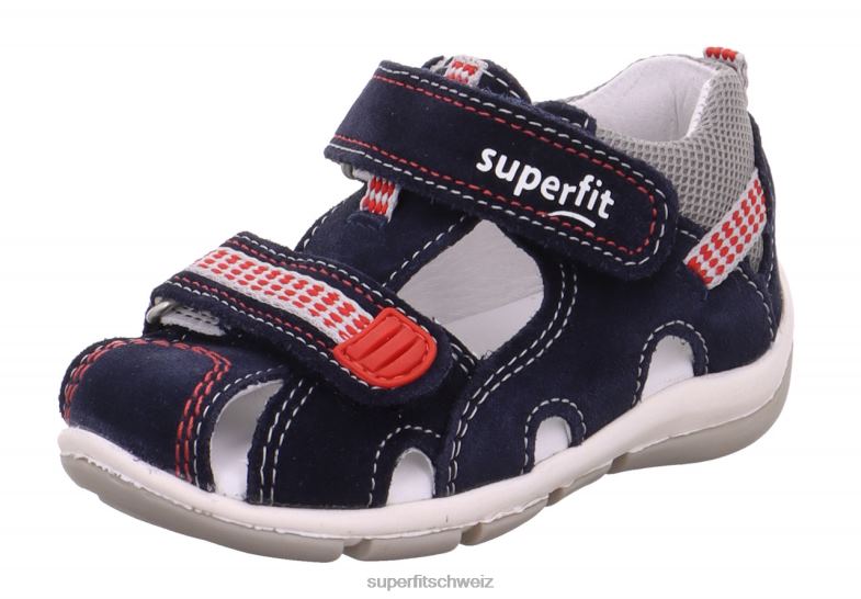 Babys Sandalen 44B2D197 Superfit Freddy – Sandale mit Klettverschluss Ozean/Kombi