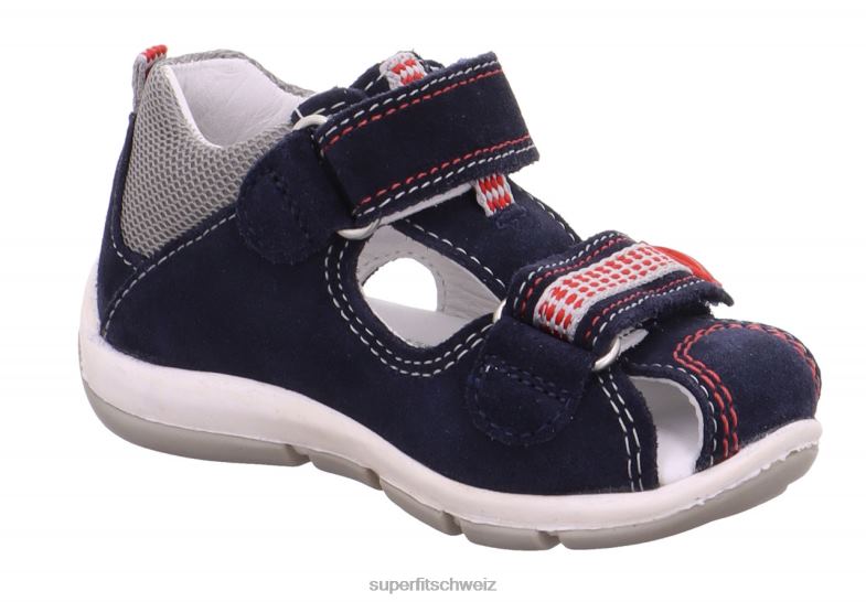 Babys Sandalen 44B2D197 Superfit Freddy – Sandale mit Klettverschluss Ozean/Kombi