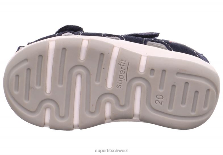 Babys Sandalen 44B2D197 Superfit Freddy – Sandale mit Klettverschluss Ozean/Kombi