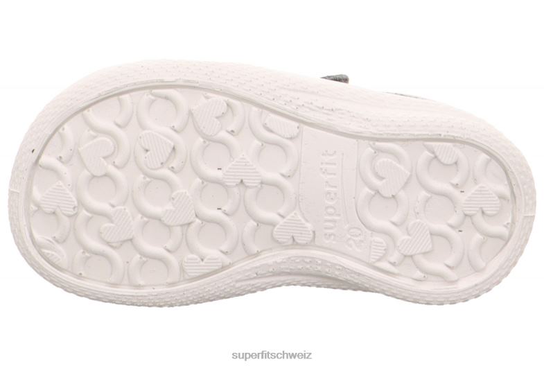 Babys Sandalen 44B2D198 Superfit Polly – Sandale mit Klettverschluss hellgrau