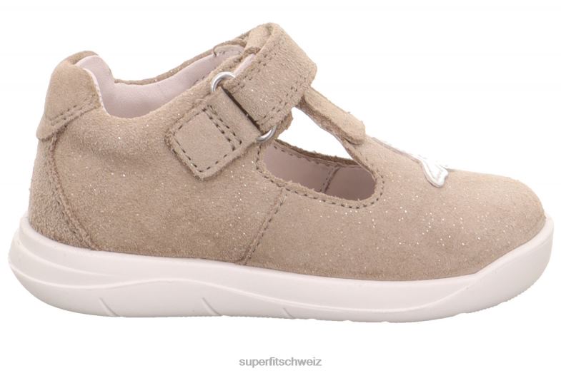 Babys Sandalen 44B2D199 Superfit lillo - Sneaker Low mit Klettverschluss Beige