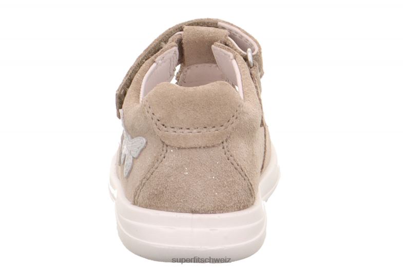 Babys Sandalen 44B2D199 Superfit lillo - Sneaker Low mit Klettverschluss Beige