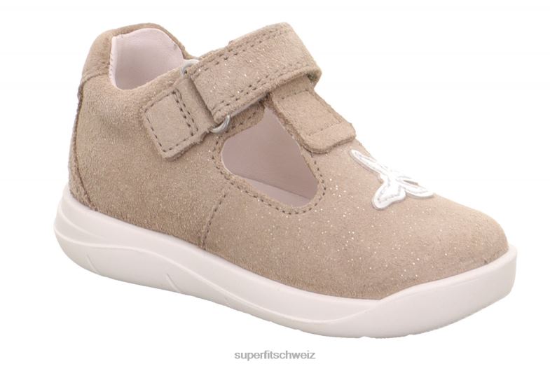 Babys Sandalen 44B2D199 Superfit lillo - Sneaker Low mit Klettverschluss Beige