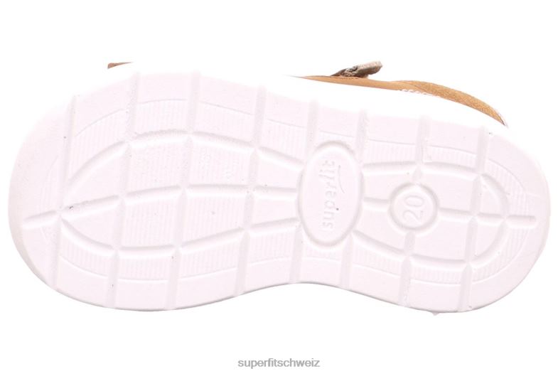 Babys Sandalen 44B2D205 Superfit lagoon - Sandale mit Klettverschluss braun/beige