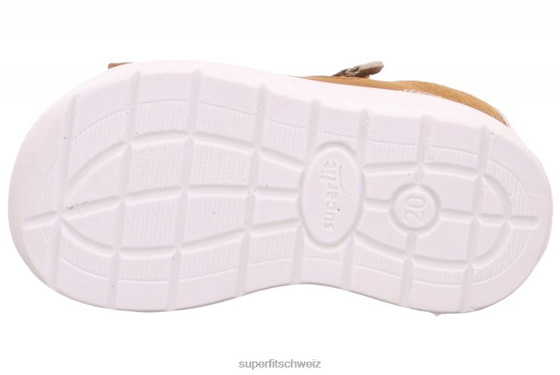 Babys Sandalen 44B2D205 Superfit lagoon - Sandale mit Klettverschluss braun/beige