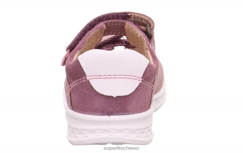 Babys Sandalen 44B2D206 Superfit lagoon - Sandale mit Klettverschluss Purpur Rosa