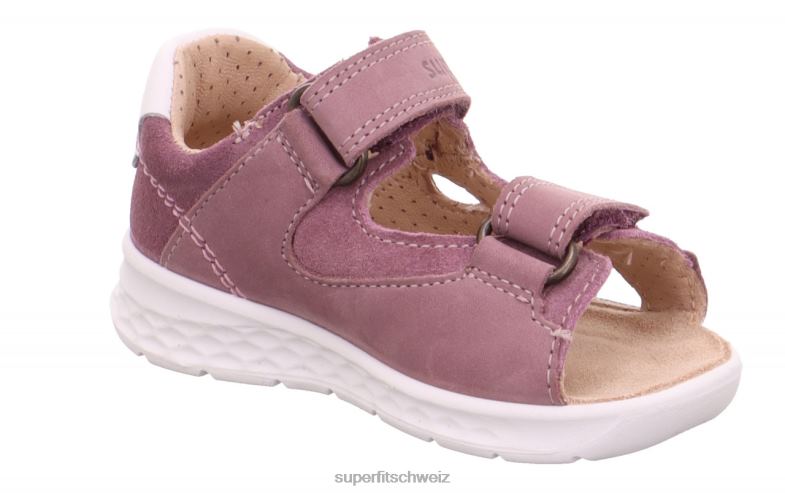 Babys Sandalen 44B2D206 Superfit lagoon - Sandale mit Klettverschluss Purpur Rosa