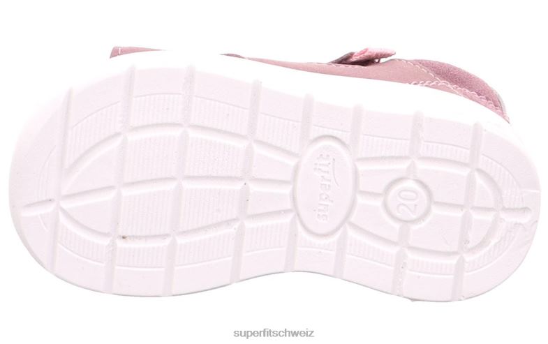 Babys Sandalen 44B2D206 Superfit lagoon - Sandale mit Klettverschluss Purpur Rosa