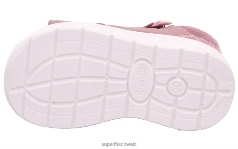 Babys Sandalen 44B2D206 Superfit lagoon - Sandale mit Klettverschluss Purpur Rosa