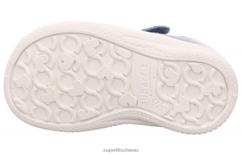 Babys Sandalen 44B2D208 Superfit Polly – Sandale mit Klettverschluss blau/silber