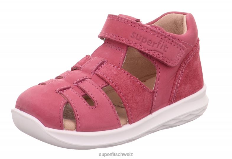 Babys Sandalen 44B2D213 Superfit Hummel - Sandale mit Klettverschluss Rosa