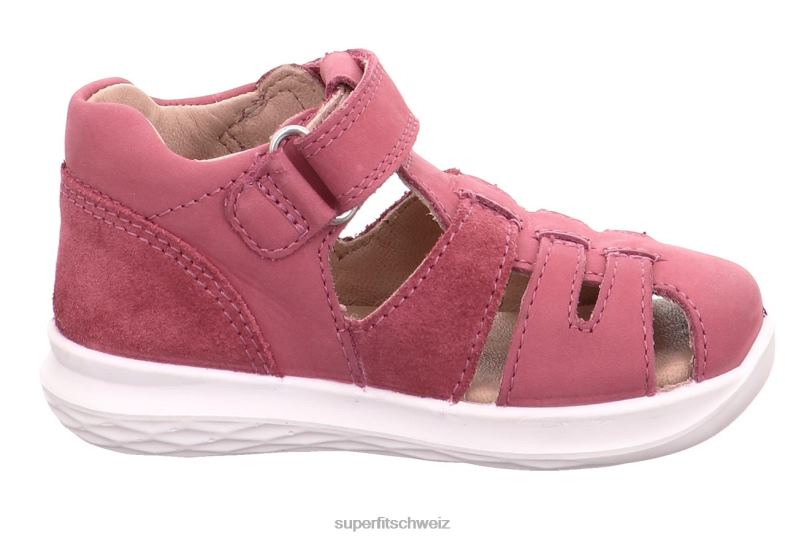 Babys Sandalen 44B2D213 Superfit Hummel - Sandale mit Klettverschluss Rosa