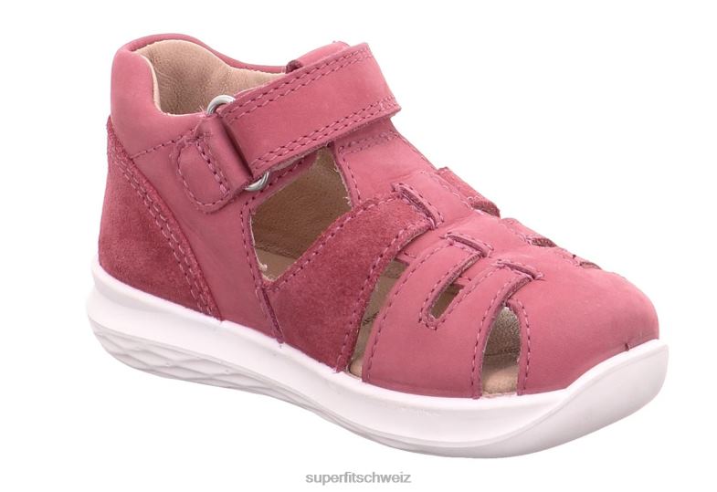 Babys Sandalen 44B2D213 Superfit Hummel - Sandale mit Klettverschluss Rosa