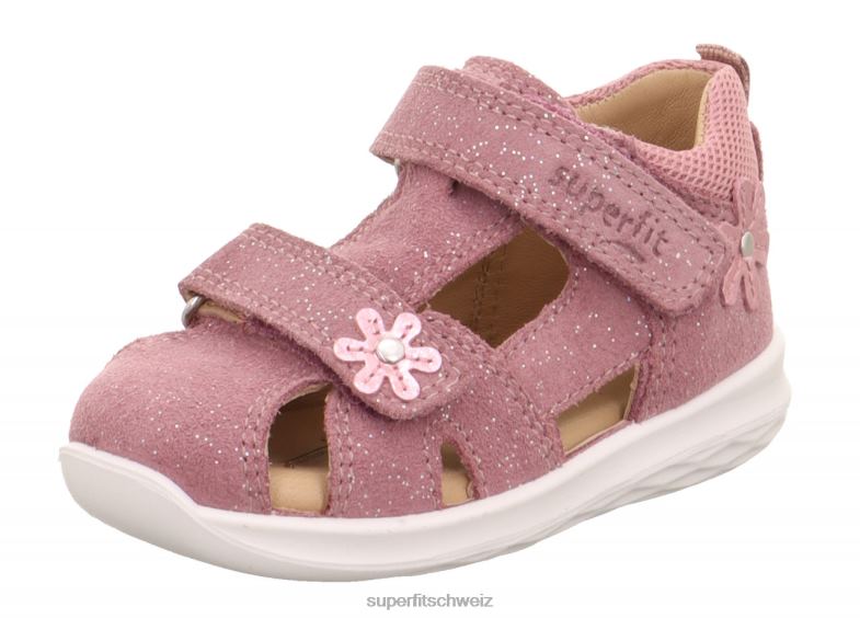 Babys Sandalen 44B2D214 Superfit Hummel - Sandale mit Klettverschluss Purpur Rosa