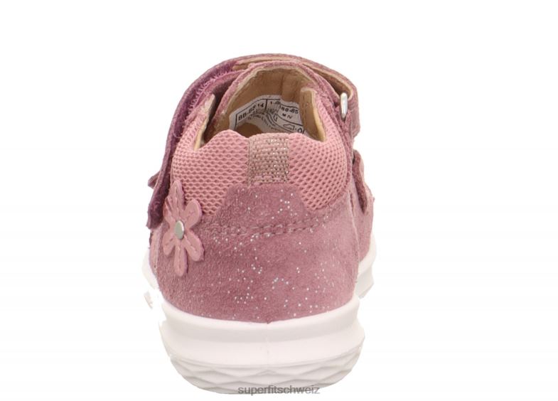 Babys Sandalen 44B2D214 Superfit Hummel - Sandale mit Klettverschluss Purpur Rosa