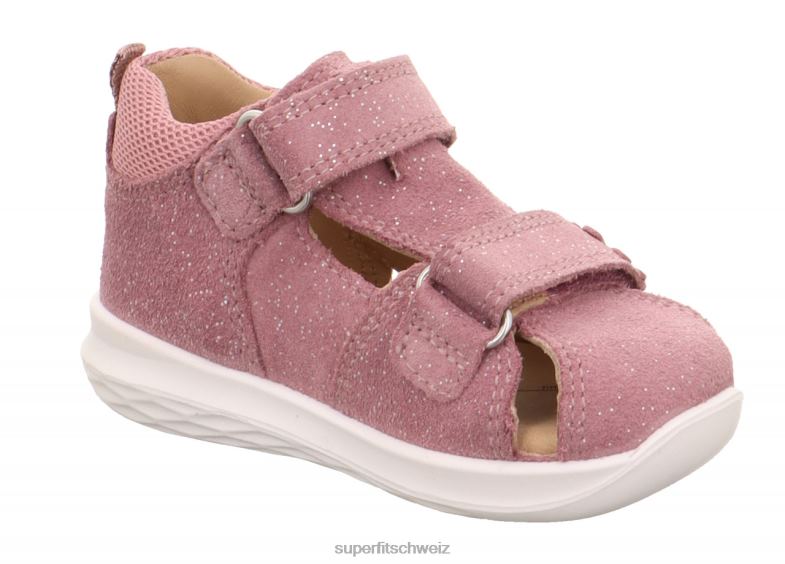 Babys Sandalen 44B2D214 Superfit Hummel - Sandale mit Klettverschluss Purpur Rosa