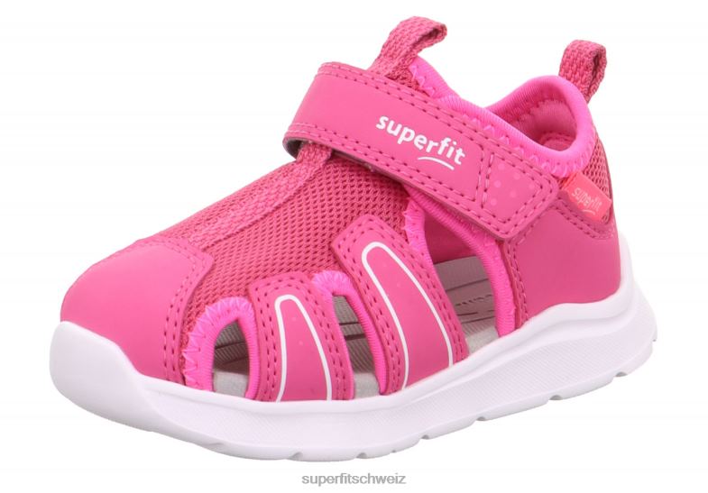 Babys Sandalen 44B2D221 Superfit Wave - Sandale mit Klettverschluss Rosa