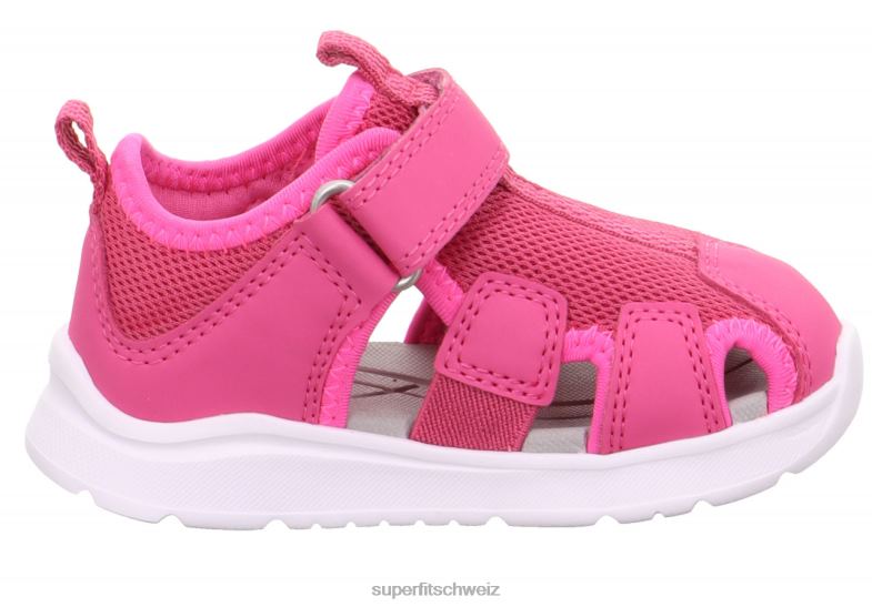 Babys Sandalen 44B2D221 Superfit Wave - Sandale mit Klettverschluss Rosa