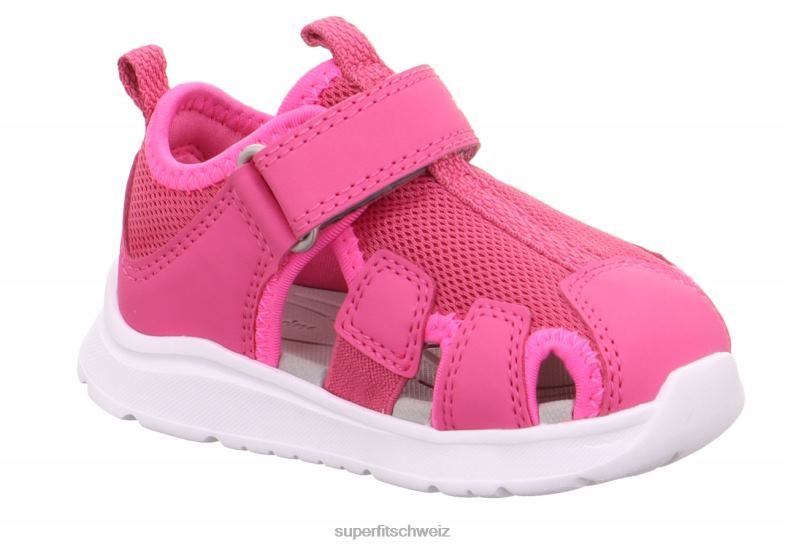 Babys Sandalen 44B2D221 Superfit Wave - Sandale mit Klettverschluss Rosa