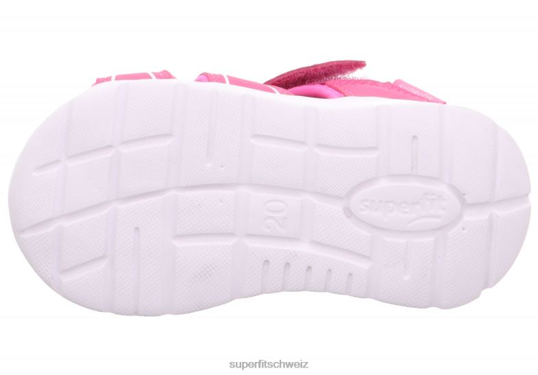 Babys Sandalen 44B2D221 Superfit Wave - Sandale mit Klettverschluss Rosa