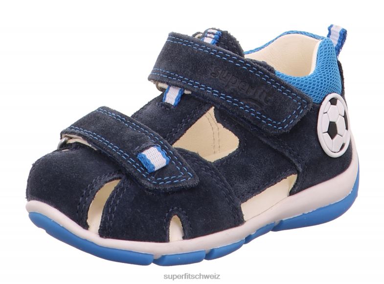 Babys Sandalen 44B2D223 Superfit Freddy – Sandale mit Klettverschluss blau/türkis