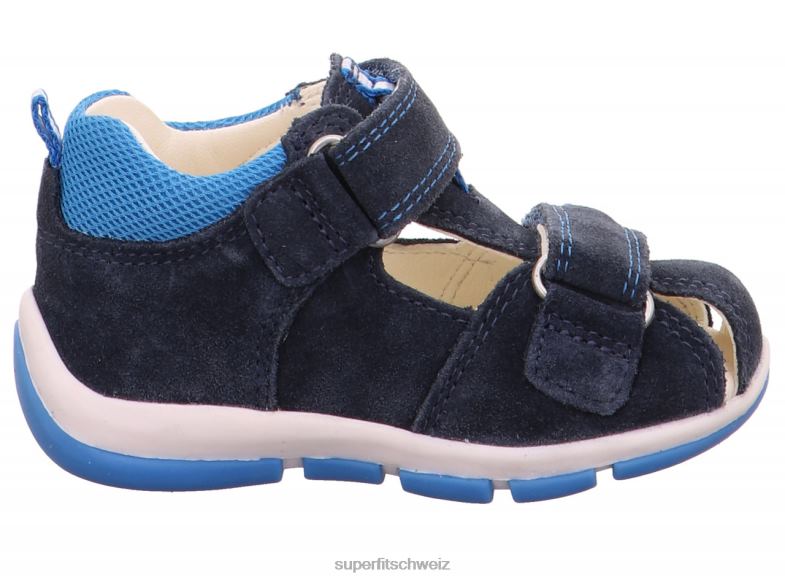 Babys Sandalen 44B2D223 Superfit Freddy – Sandale mit Klettverschluss blau/türkis