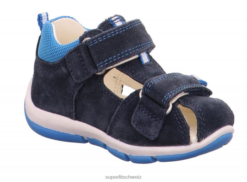 Babys Sandalen 44B2D223 Superfit Freddy – Sandale mit Klettverschluss blau/türkis